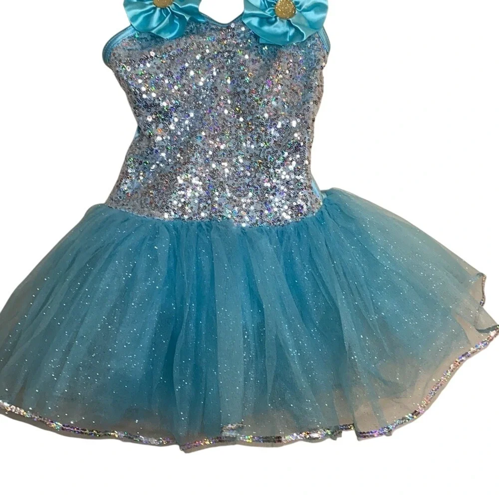 Weissman Pocket Full of Posies  dance leotard recital‎ girls size IC  Style 9100